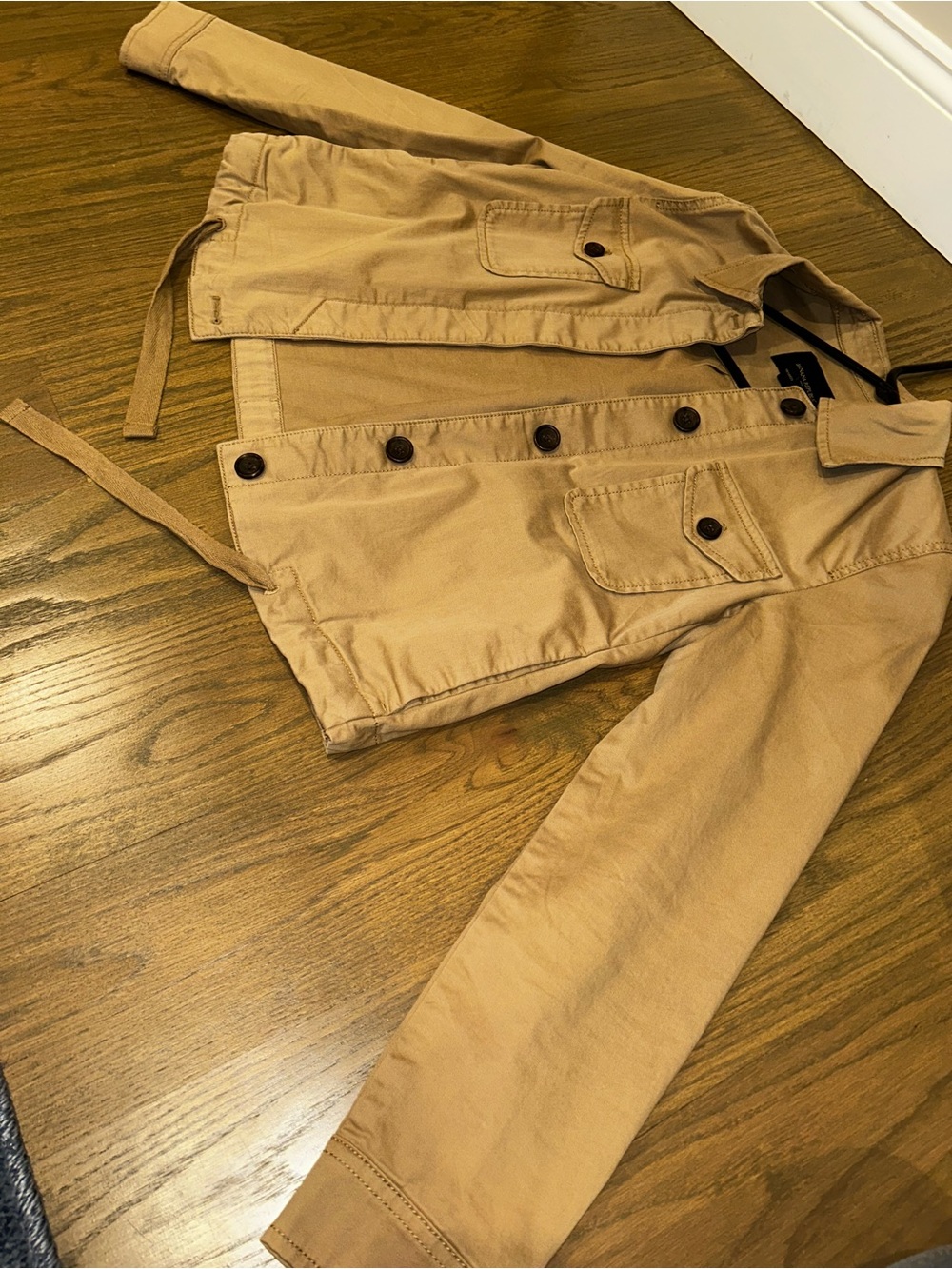 Banana Republic Tan Utility Safari Jacket XS Fitted Y2K Style like new condition